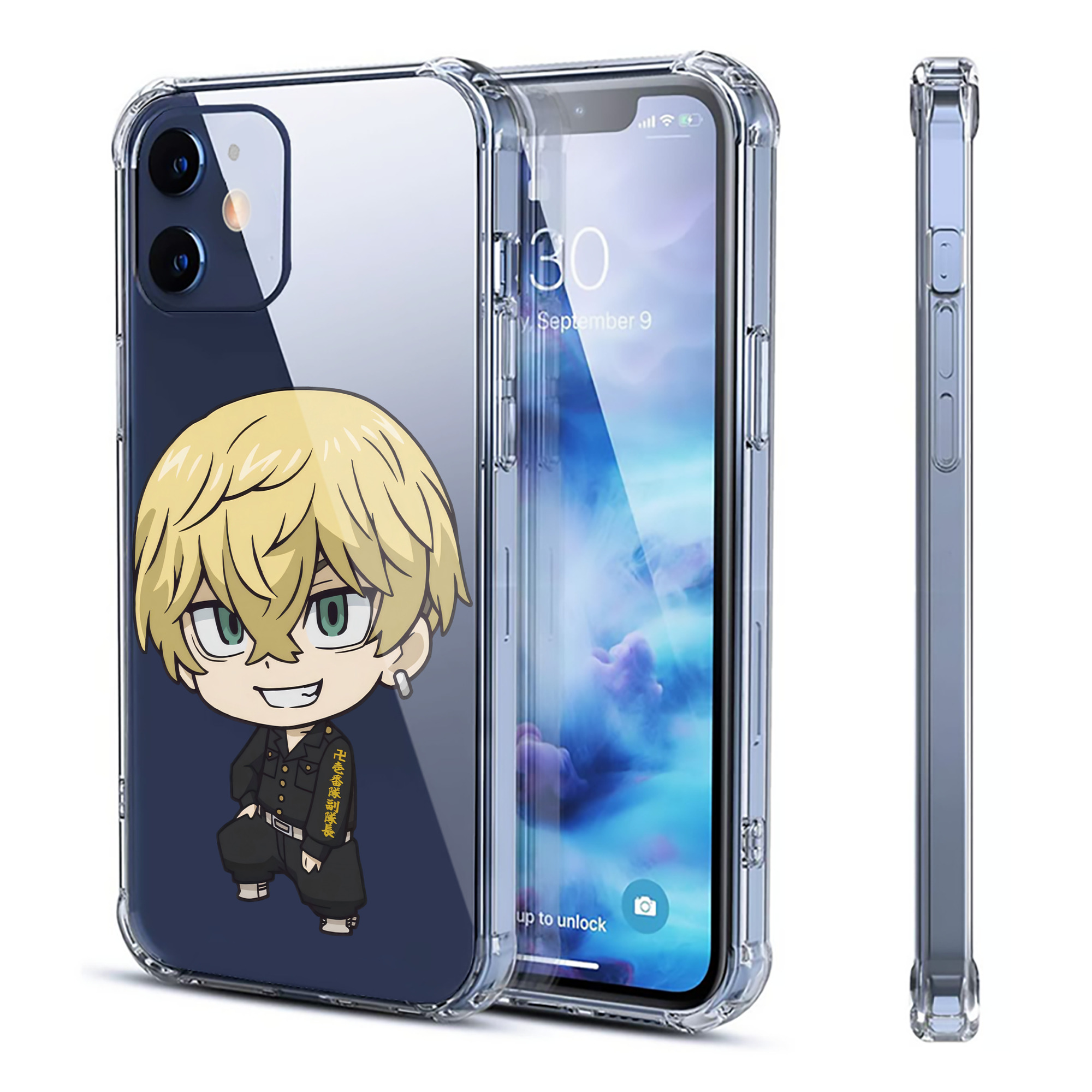 （画像用） 東京リベンジャーズ Tokyo Revengers 【iPhone 12シリーズ対応】透明スマホケース（クリアソフトケース）
